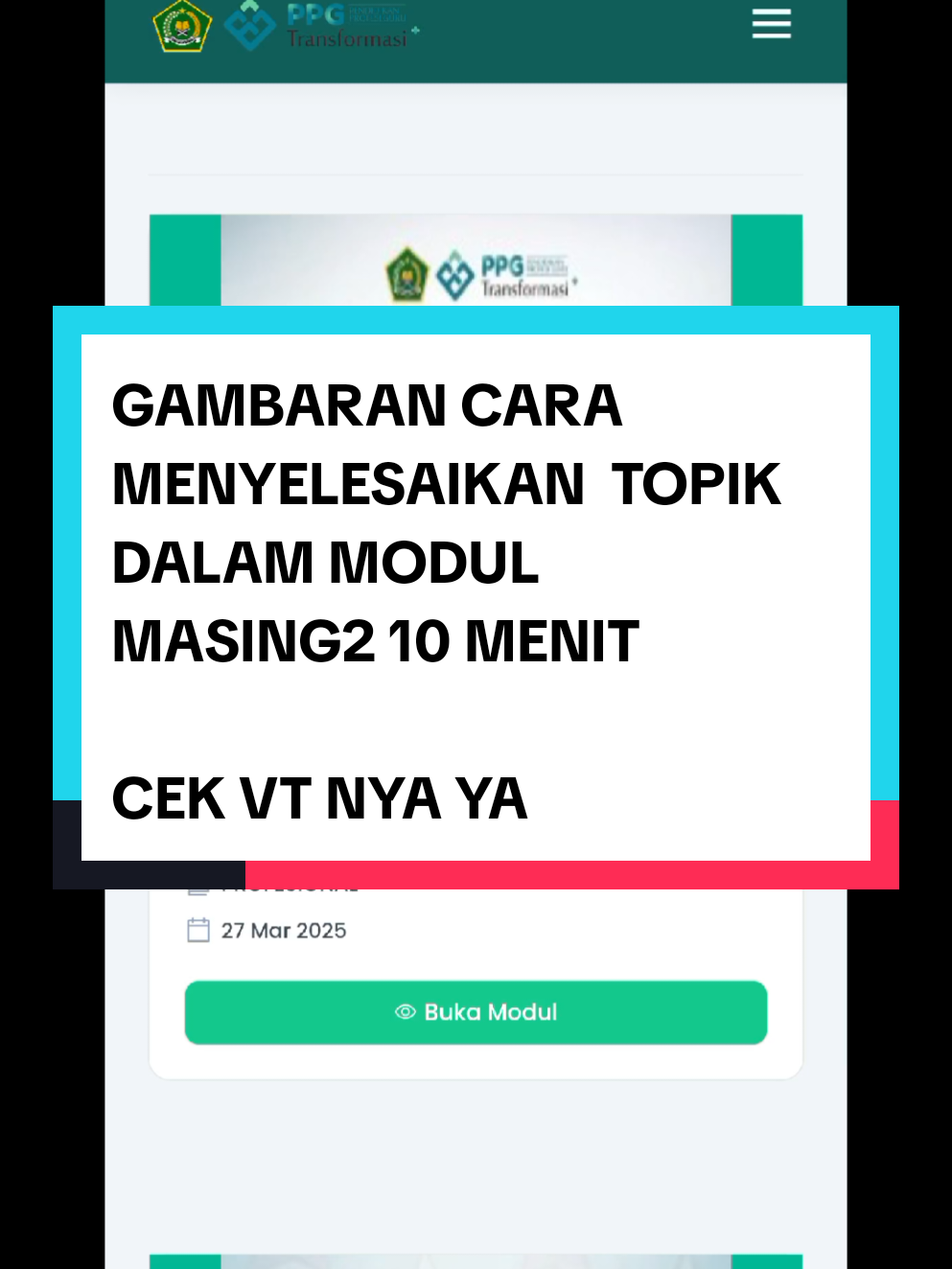 gambaran cara menyelesaikan topik per topik dalam LMS PPG kemenag... semoga bisa menjadi referensi..  #ppgkemenag2025 #ppgkemenag #ppgdaljab2025 #ppgtransformasi