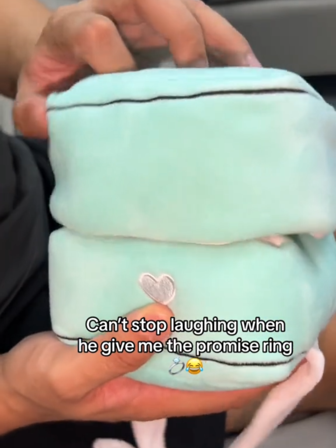 he’s shaking like it’s a final exam… 🤣💖 link in bio #viral #fypp #viralvideo #healing #cutethings #plushringbox #proposalideas #giftforher