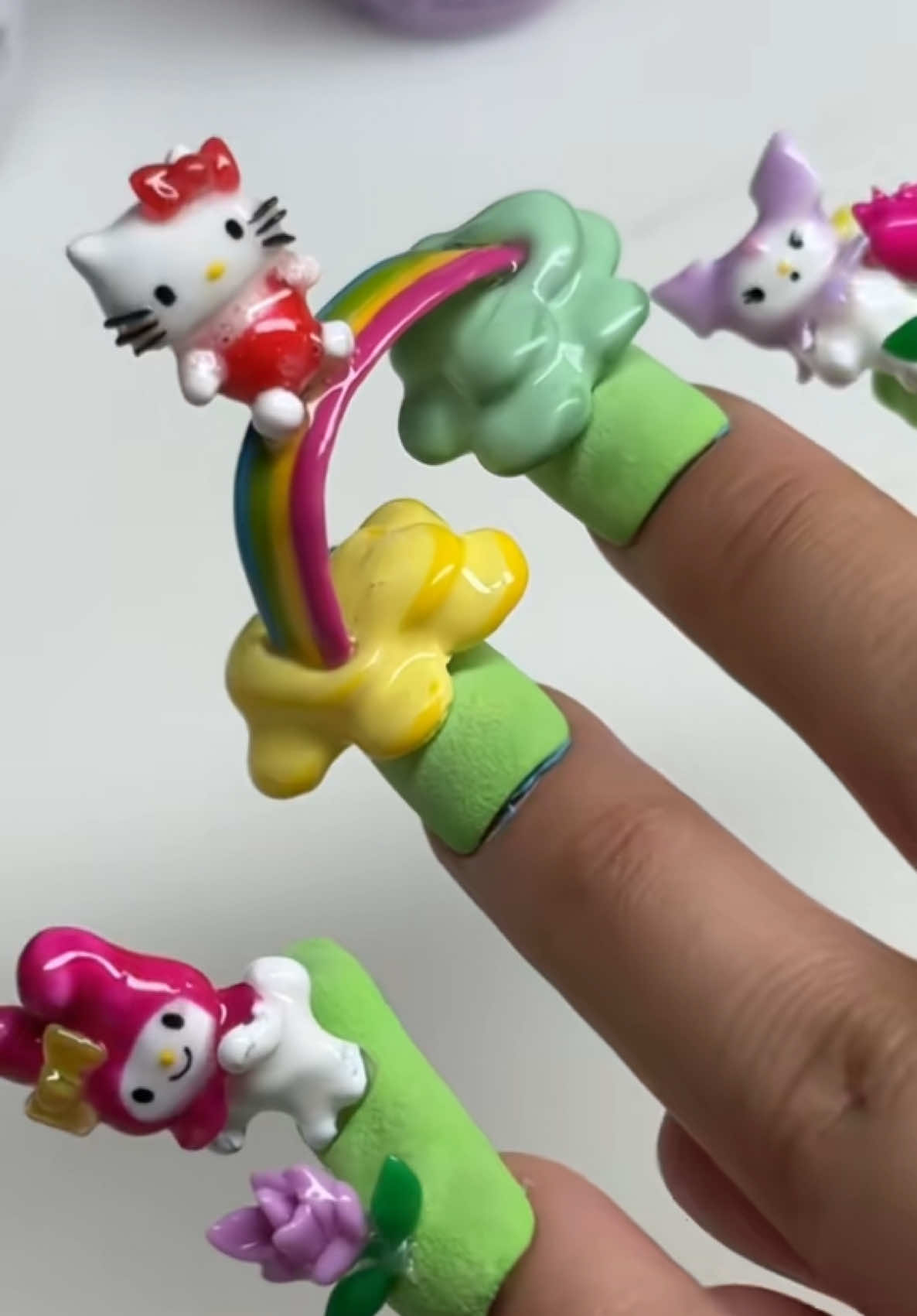 Reposting this INSANE @hellokitty @Official Sanrio nail set from last year #nailsbyameya using their @OPI collab … NAIL DAY SOON I PROMISE 🥹💅💖 #onthisday 