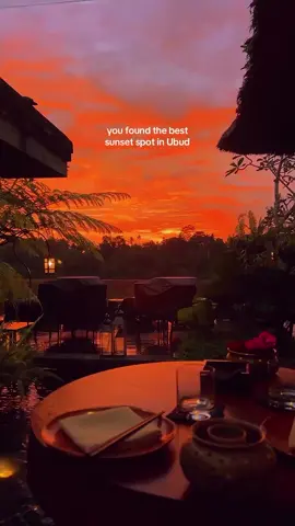 spot sunset in Ubud credits video by IG Baliforniaidn  #ubud #sunset 