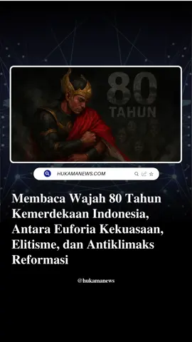 Indonesia genap berusia 80 tahun! Di balik seremoni megah, Dr. Pieter C Zulkifli menyoroti wajah muram bangsa, jurang sosial, elitisme politik, hingga hukum yang belum tegak sepenuhnya. Ia menegaskan, kemerdekaan sejati baru hadir bila politik melayani rakyat, ekonomi tumbuh merata, hukum tanpa pandang bulu, dan korupsi benar-benar dimusuhi. 🇮🇩 Selamat HUT ke-80 Republik Indonesia! Dirgahayu Indonesiaku! Baca selengkapnya di https://www.hukamanews.com/analisis/46015737070/membaca-wajah-80-tahun-kemerdekaan-indonesia-antara-euforia-kekuasaan-elitisme-dan-antiklimaks-reformasi #HUTRI80 #IndonesiaMerdeka #80TahunRI #hukamanews #pieterczulkifli 
