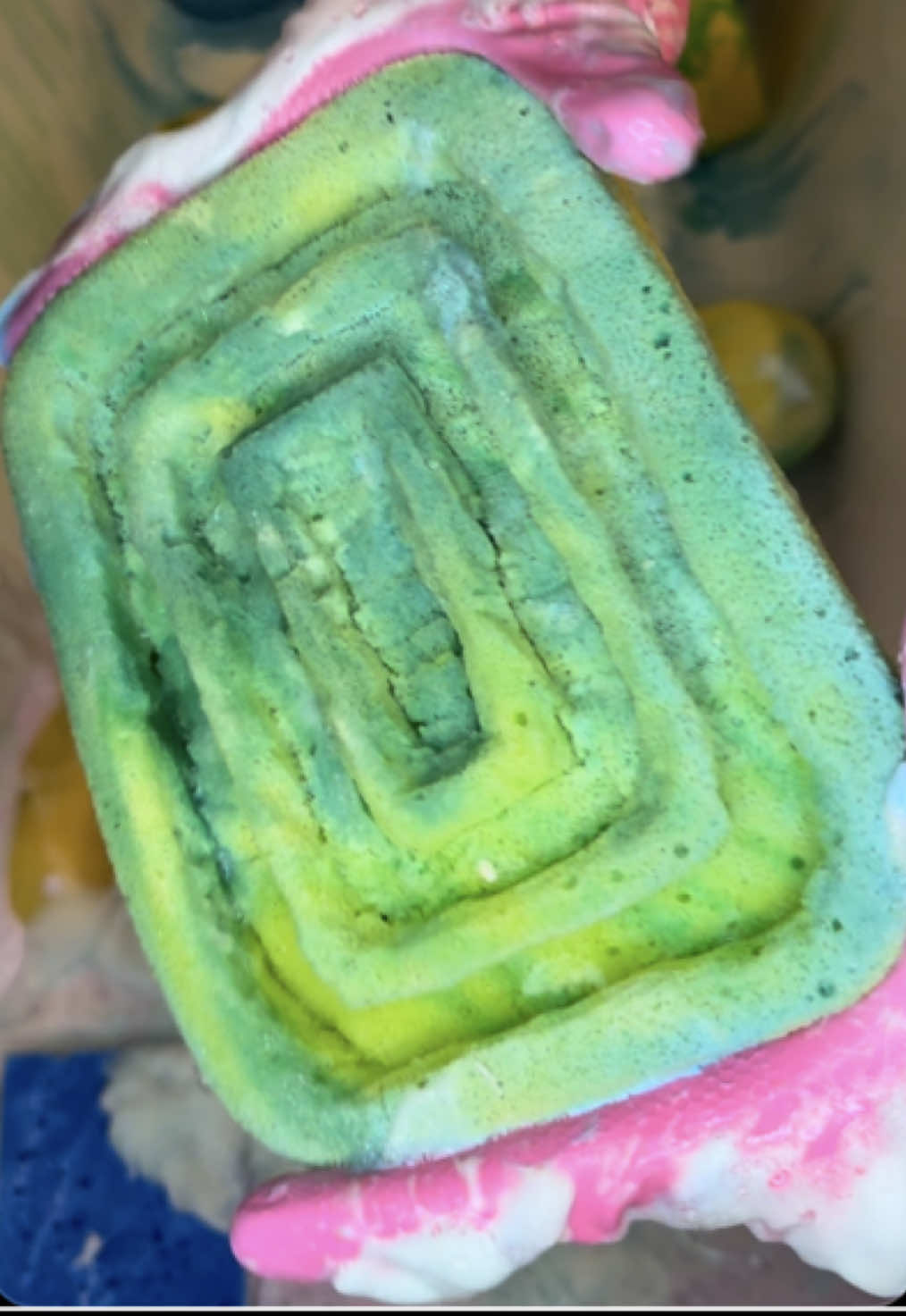 SQUEEZES!! 🩷🩵💚🧡💜💛 A few people wanted to see part 2 to  @PinkGlove 😌 so here it is! 💕 This was so much fun. I have like a billion squeezes recorded that I didn’t include. Should I post a part 3 before the rinse? 🧐🌸#CleanTok #spongesqueezing #suds #asmr #oddlysatisfying 