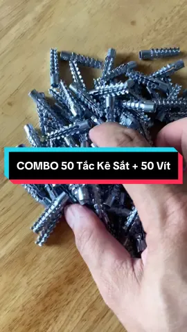 COMBO 50 Tắc Kê Sắt + 50 Vít #tackle #tackesat #tackemorong #cơkhí #kimkhi 
