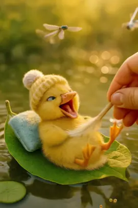 Tickle of happiness 🐥✨ #cutepets #cuteanimals #babyduck #viralreels  cute duckling, baby duck, funny animals, laughing duck, tickle duck, happy duck, cutest animal, viral cute, funny reels, cute reels, viral reels, baby animal laugh, cute pet, animal meme, adorable animals, animal ASMR, AI cute video