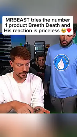 MRBEAST tries the number 1 product Breath Death and His reaction is priceless 🥹❤️ #mrbeast #xqc #adinross 