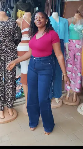 Jean palazo bleu nuit de qualité supérieure disponible chez Tchéké Girl'Style #tiktokbeninois🇧🇯 #visibilité #tchekegirl #pourtoi 