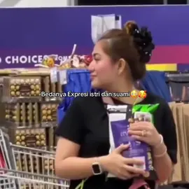 Bedanya Expresi istri dan suami😳🥰  #istri #suami #expresi #bahagia #marah