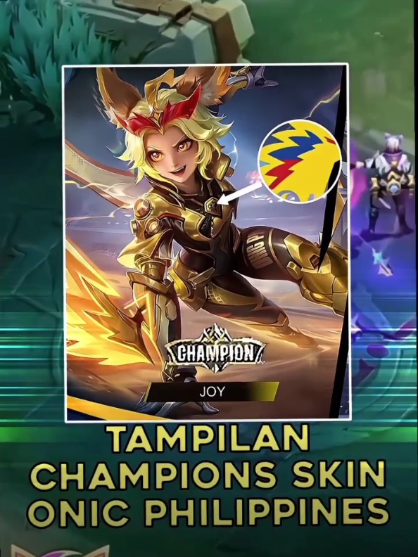 JOY CHAMPION SKIN😋😋#onicphilippines #MerdekaMabar #MobileLegendsBangBang #MLBB #shionclip 