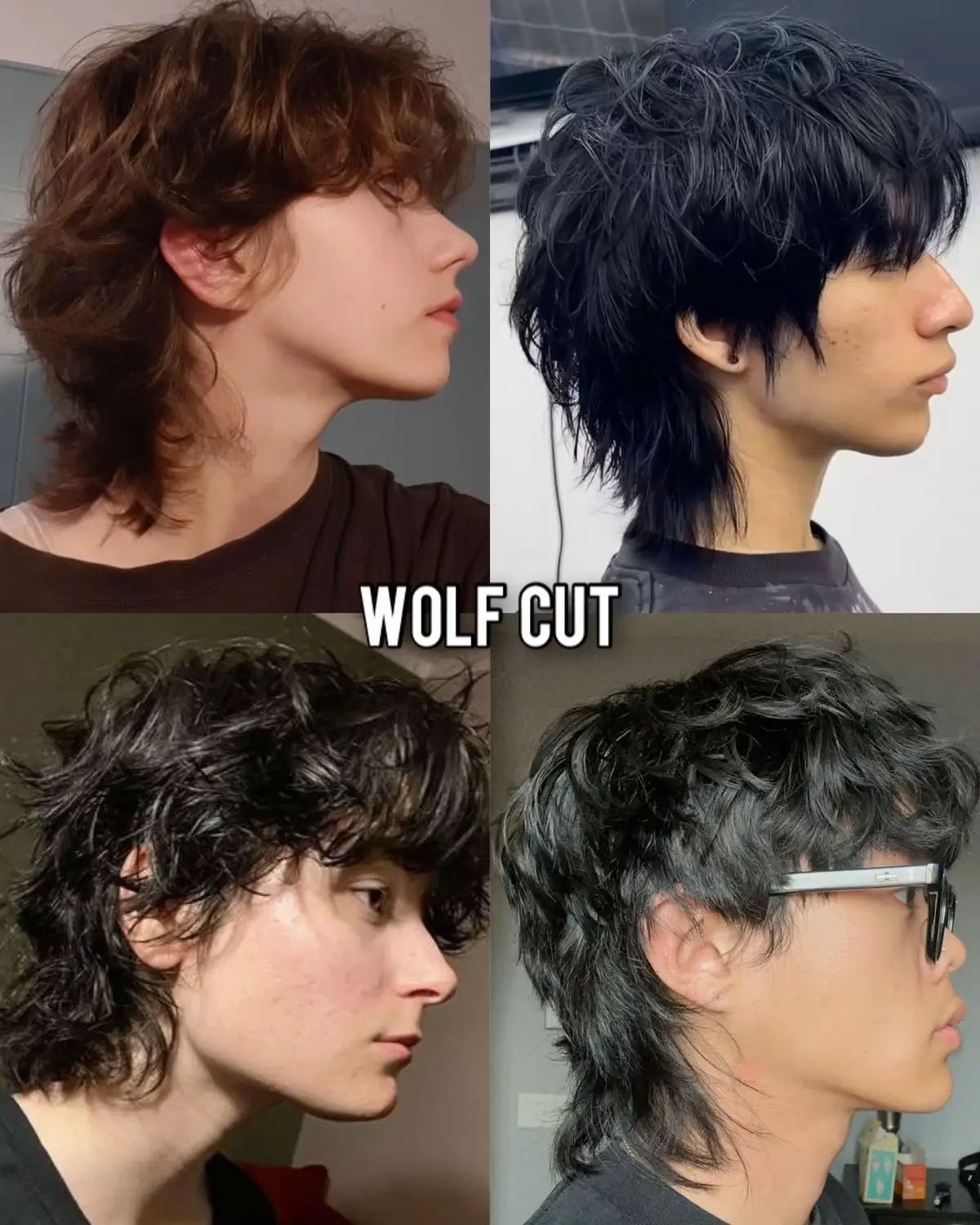 #wolfcut #koreanperm #middlepart #frenchcrop #quiff 