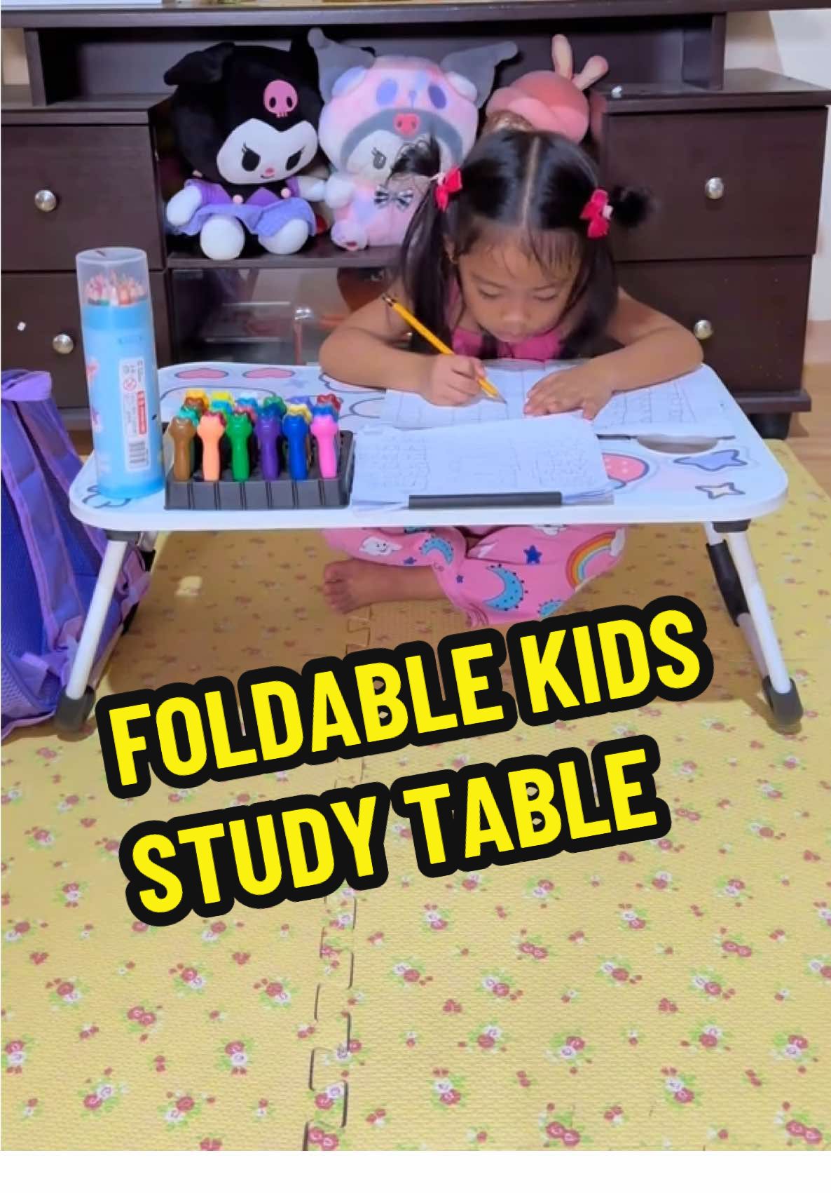 Kaya kung wala pang study table ang anak niyo baka magustuhan niyo din ito para sa kanila. #foldablestudytable #kidstable #studytable #studytableforkids #kidsstudytable 