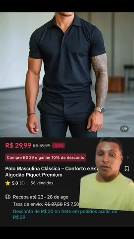 pra você ficar no estilo e conforto #camisa #polo #masculina #CapCut #estiloeconforto 