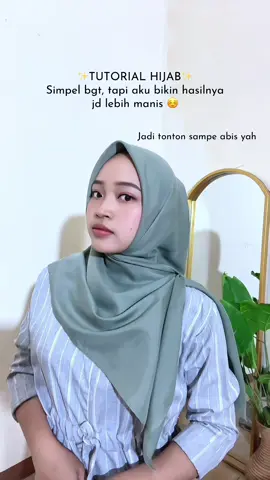 Tutorial hijab/kerudung/jilbab simpel buat pengajian, kondangan dan acara resmi lainnya 🥰#jilbab #jilbabstyle #hijabstyle #hijabtutorial #kerudungsegiempat 