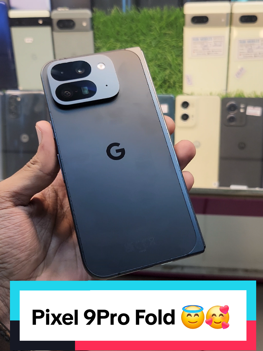 GOOGLE PIXEL 9 PRO FOLD😇🥰🤗- FOLDABLE KA BAADSHAH! 🔥** * **16GB RAM + 256GB Storage**  * **Dual SIM (Physical + eSIM)**  * **Google Tensor G4 Processor** 💻 * **Foldable LTPO OLED Display, 120Hz Refresh Rate** 📺 * **4650mAh Powerful Battery**  * **NON PTA (SIM FREE - Aap PTA karwa sakte hain)**  * **Condition: 10/10 A++**  * **USA STOCK 🇺🇸 Waterpack 💧** * **ONLY RS: 280,000**  **📞 Call/WhatsApp: 03216269844 -  Muhammad Bilal** **📍 Location:**  Saima Driven Mobile Mall,   Shop No. B-18, Basement,   R.J Shopping Mall, Gulistan-e-Jauhar,   Near Johar Mor, Millennium Mall, Karachi **🚚 Cash on Delivery Available** #Google  #Pixel  #256GB  #cashondelivery  #tiktokviral 