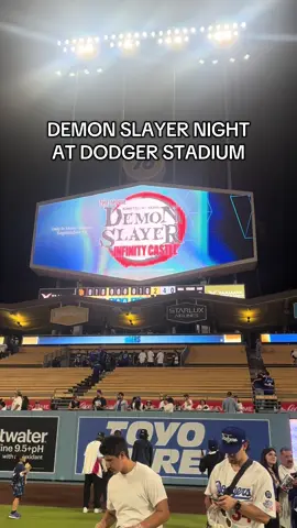 DEMON SLAYER NIGHT DRONE SHOW WITH THE DODGERS