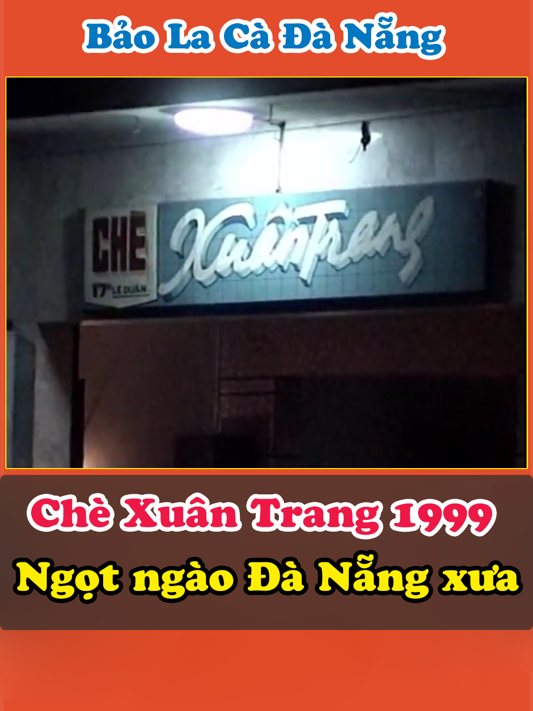 Chè Xuân Trang 1999 – Ký ức ngọt ngào của Đà Nẵng xưa Có những hàng quán không chỉ bán món ăn, mà còn bán cả ký ức… Với người Đà Nẵng xưa, Chè Xuân Trang là một phần tuổi thơ. Nơi những đêm hè ấm áp, tiếng trò chuyện rộn rã, mùi nước cốt dừa thơm béo quyện cùng đậu mới nấu, đá bào lạo xạo… tất cả hòa thành hương vị của một thời đã xa. Những hình ảnh năm 1999 này sẽ đưa bạn trở lại với tuổi trẻ của cả một thế hệ. #danang #danangxua #bảolacà #foryou