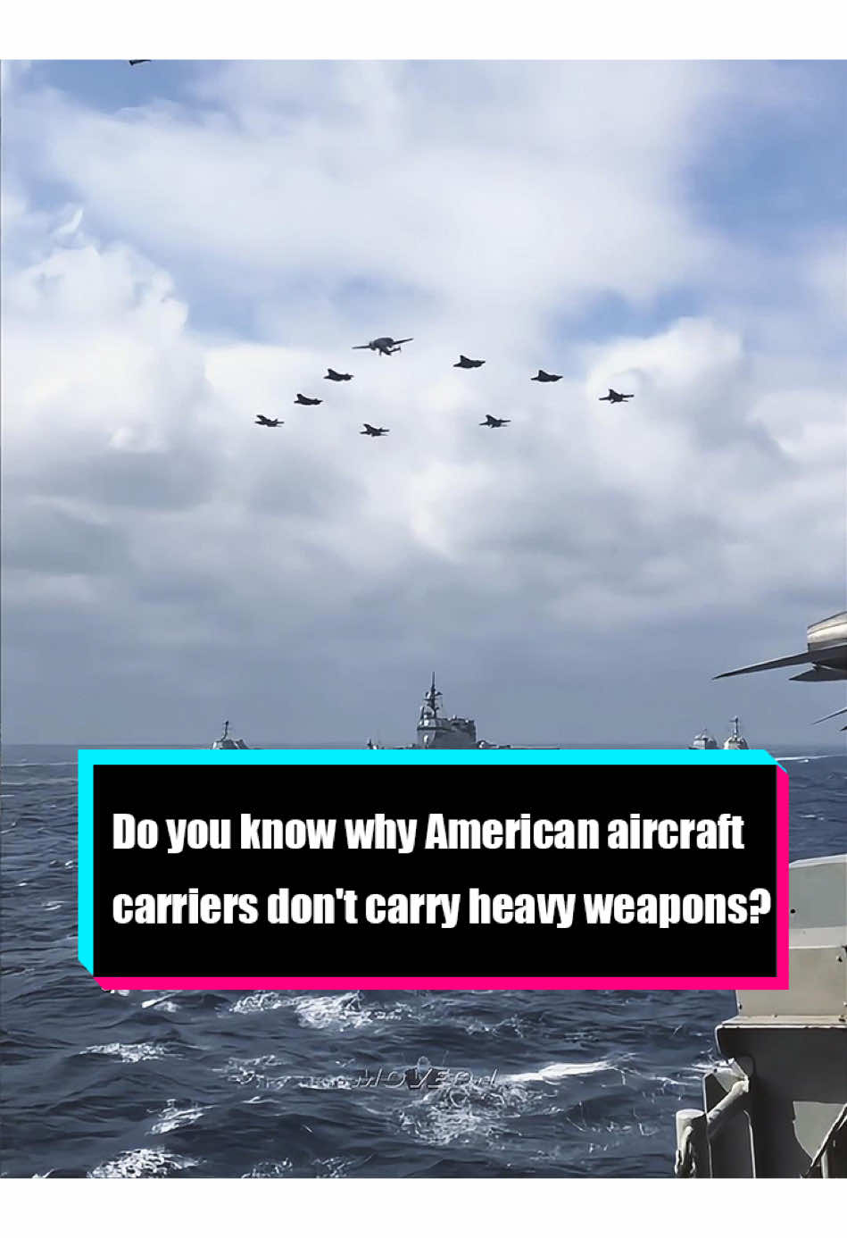Do you know why American aircraft carriers don’t carry heavy weapons? #fyp #usa #military #tik_tok #aircraftcarrier 