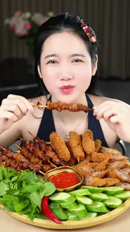 Mukbang sate ayam sate kulit maknyus #mukbang #sateayam #satekulit 