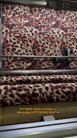 Printing a cheetah 🐆 Design In Machines❤️ 🇨🇳 #hmrtextile #textile #foryou #wholesale #100k 