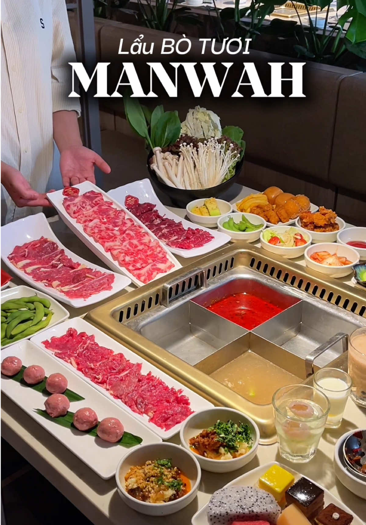 Tới Manwah giờ cũng có bò tươi rùi mà giá cũng hợp lý nữa🙆‍♀️ #LearnOnTikTok #ngocsfood #vtmgr #botuoimanwah #manwahtranphu 