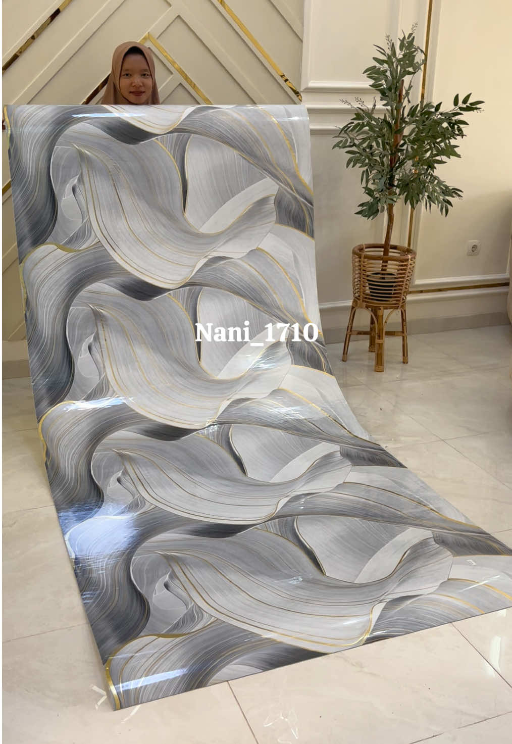 Membalas @Rukmayanti Syafarida  beli lagi kk buat diruang lain ☺️  #wallpapergranit #wallpaperfoam #dekorasidinding #fypindonesia 