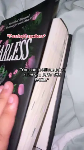 “I am dead beside him but cursed to keep living.” -Fearless pg 533 #BookTok #fyp #powerlesslaurenroberts #fearlesslaurenroberts #Kaiazer  