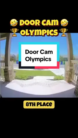 Door Cam Olympics 🤣🏆😅 #doorbellfails #doorbellcam #ringdoorbell #doorcamfails #foryou 
