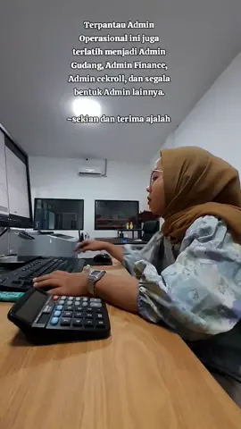 jadi apa yang bisa dipetik dari sebagai Admin? kalo petik buah ga mungkin, apalagi petik gitar. Ya petik aja lah ya Hikmahnya :) #fypage #adminlife #worklife #adm 