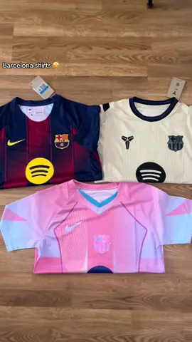 Barcelona football shirts available ,link in bio #barcelona #fyp #footballshirt 