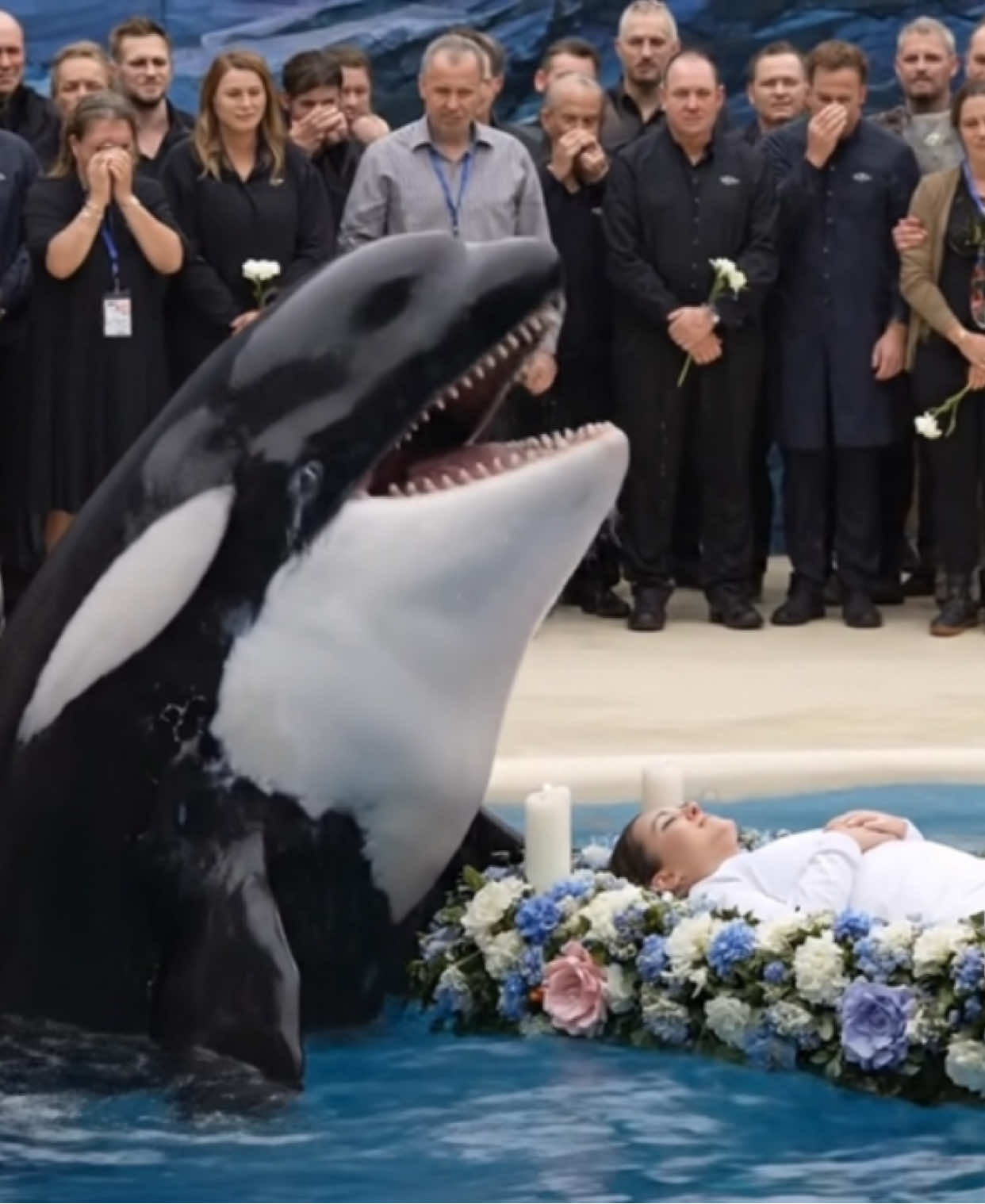 Orca Whale Crying 😭  #newera #orca #orcakilljessica #trendingvideo 