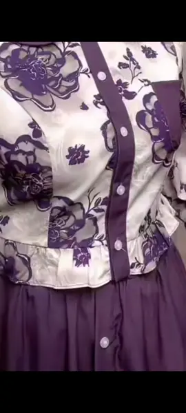 FADFAD Setelan kemeja lengan panjang bermotif patchwork warna solid baru dan rok panjang untuk wanita