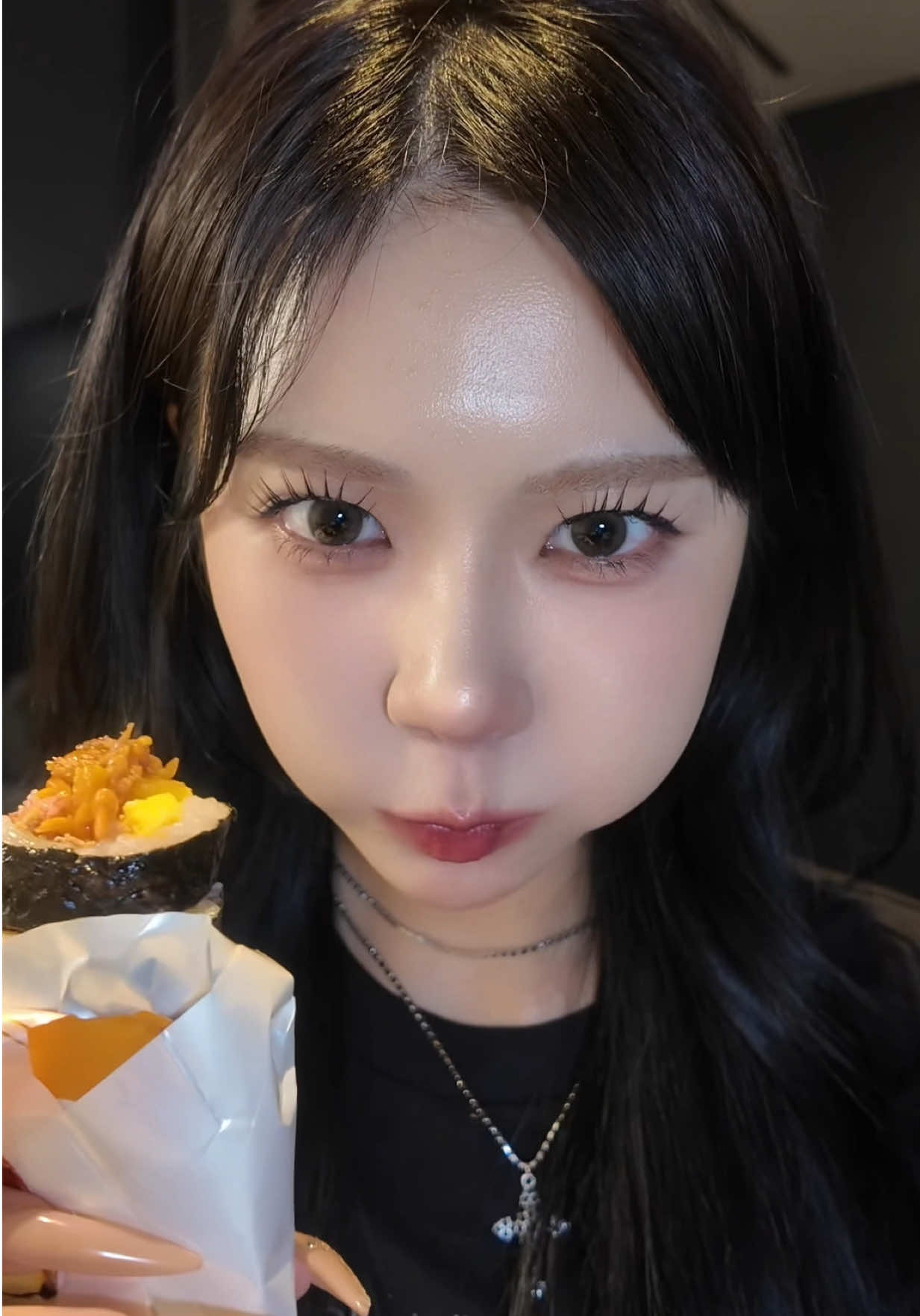 김밥キンパと감자빵カムジャパン먹방モッパン〜ASMR〜いつもと違うカメラで撮ってみた⭐︎#fyp #추천 #asmr #먹방 #モッパン