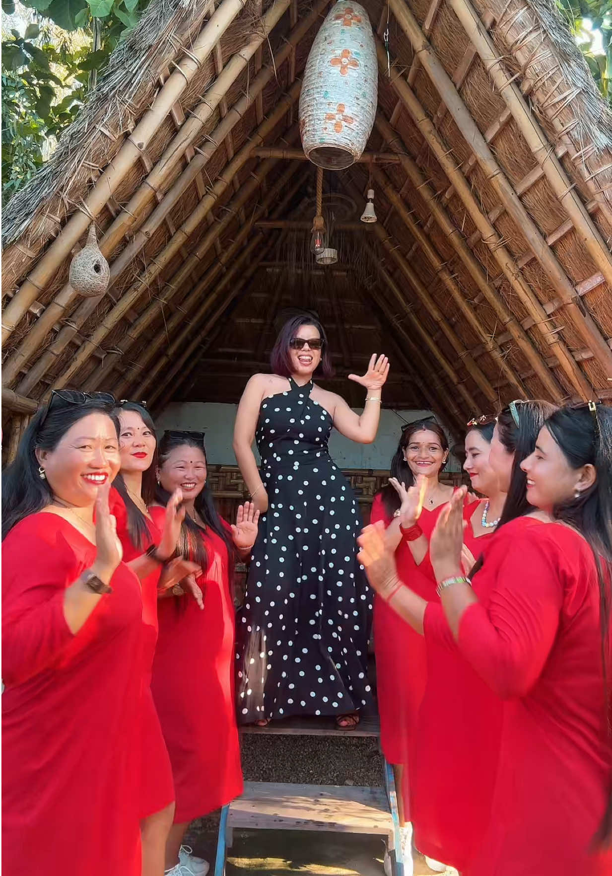 Turning non dancers into dancers 😜  @Tara Rai @sushilarai232 @Rita Basnet @Anusha Poudel @Sarmila Kunwar 