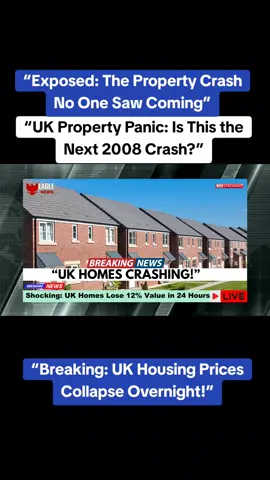 The UK housing market is in freefall. In just 24 hours, property prices plunged by 12% — the fastest drop since the 2008 financial crash. Homeowners face negative equity, banks are freezing loans, and panic selling is spreading fast. Experts warn that if the trend continues for two more months, Britain could be on the brink of a full-scale property market collapse. Is this the beginning of a new financial crisis, or a rare chance for buyers to step in? Watch the full report and share your thoughts — would you buy now, or wait for the storm to pass?#UKHousingCrisis #PropertyMarket #UKEconomy #HousingCrash #RealEstateNews 