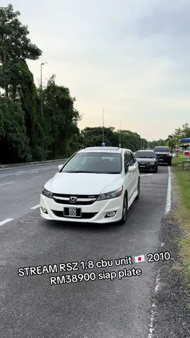 Jual cash atau trade in + cash shj Honda Stream Original RSZ 1.8 (Auto) Import car 2010/2011 Cbu unit japan spec 🇯🇵 1st owner Nice no plate (BROZOO) Market value plate around 5k Original paint pearl white NH624P Original spec sunroof edition Autoflip mirror Player kenwood Frame plate ori honda 🇯🇵  Condition stock  Kereta sgtlah kemas,bersih dan cantik Body tegak bebas kemalangan Aircond sejuk Enjin jalan jauh tkde masalah Bebas leaking  Brg bwh kemas bebas bunyi wasap.my/601139949277/BROZOO Lokasi Banting,Selangor Harga Dipinta Rm38999 all go siap plate #fyp #forsale #hondastream #streamrsz #alhamdulillah 