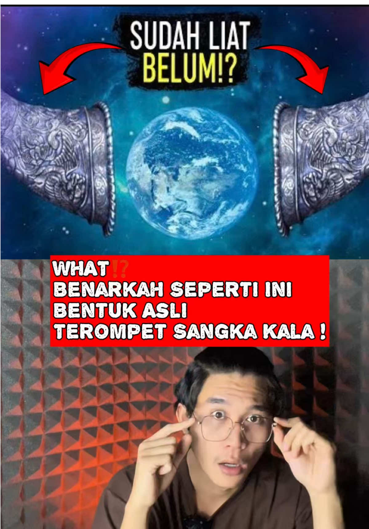WHAT⁉️ Benarkah Seperti Ini Bentuk Asli Terompet SANGKAKALA ! #misteri #faktaunik #fakta #ceritahoror #dunia 