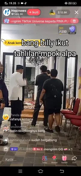 bang billy ikut tahlilan hari ke 2 mpok alpa #mpokalpameninggal 