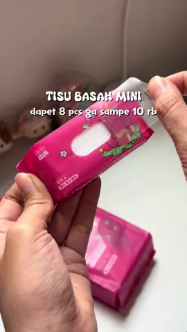 dapetnya 1 pack yaa isinya 8 bungkus kecil #tisubasah #tisumurah #gajiansale 