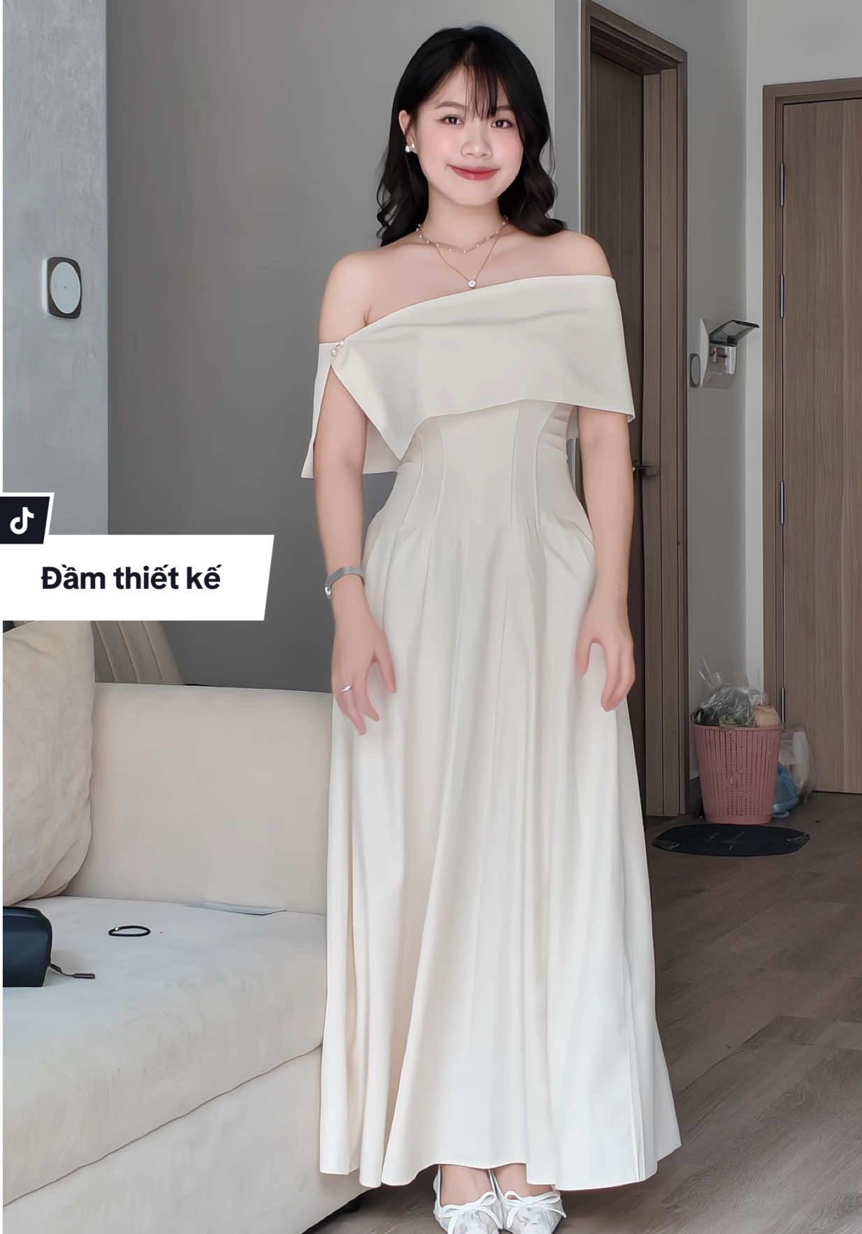 Bà nào có bụng dưới mặc ẻm cái là k thấy nữa luôn  #meimytom #damdutiec #damthietke 