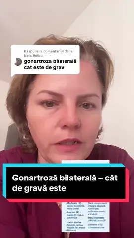 Ca răspuns pentru @Nela.Roibu Gonartroza bilaterală înseamnă că ambii genunchi sunt afectați – ceea ce face ca durerea, rigiditatea și limitarea mobilității să fie și mai mari. Gravitatea depinde de stadiul bolii: la început putem controla cu tratament, suplimente și schimbări de stil de viață, dar în formele avansate poate fi nevoie de protezare. 🦵💊 👉 Alimentația echilibrată, suplimentele cu colagen, glucozamină, condroitină, MSM și acid hialuronic, dar și menținerea unei greutăți optime pot încetini evoluția bolii și pot oferi o calitate mai bună a vieții. Ai grijă de genunchii tăi înainte să fie prea târziu! ❤️ #Gonartroza #SanatateaGenunchilor #SuplimenteNaturale #DrMihaelaN 