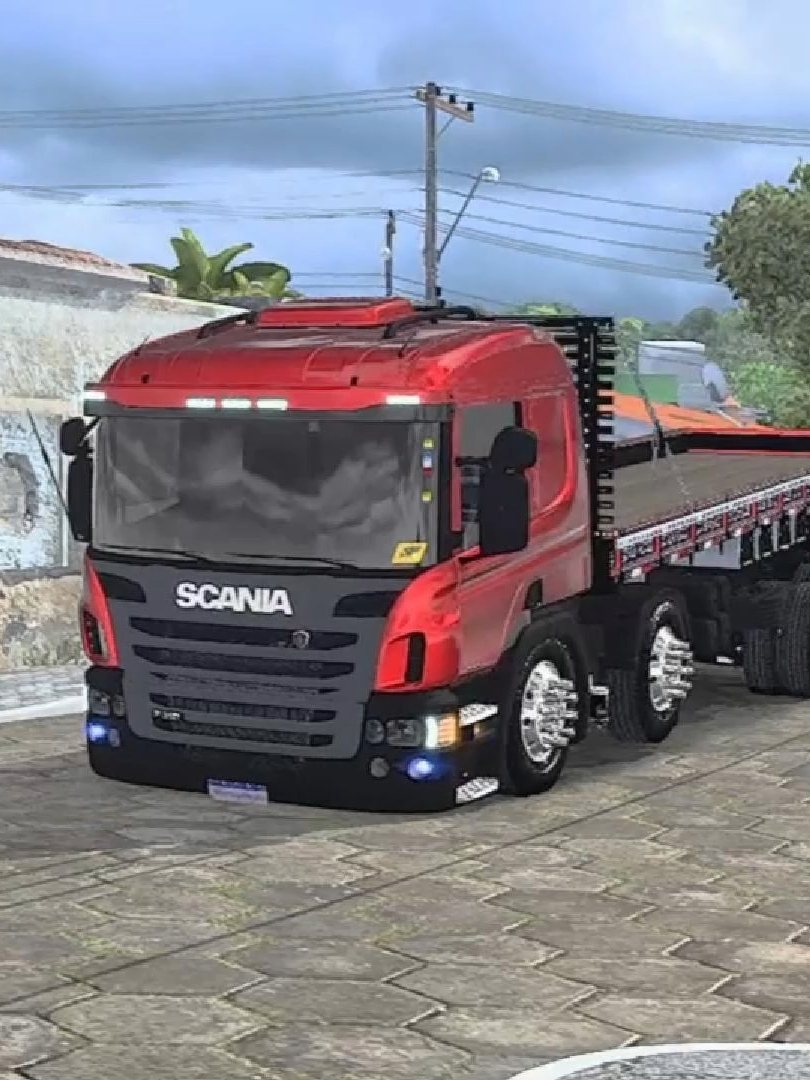 SCANIA P310 BITRUCK, SAINDO DE CASA CEDINHO PRA CARREGAR MATERIAl DE CONSTRUÇÃO E CHAMA QUE NOI #eurotrucksimulator2 #caminhaoqualificados #caminhao