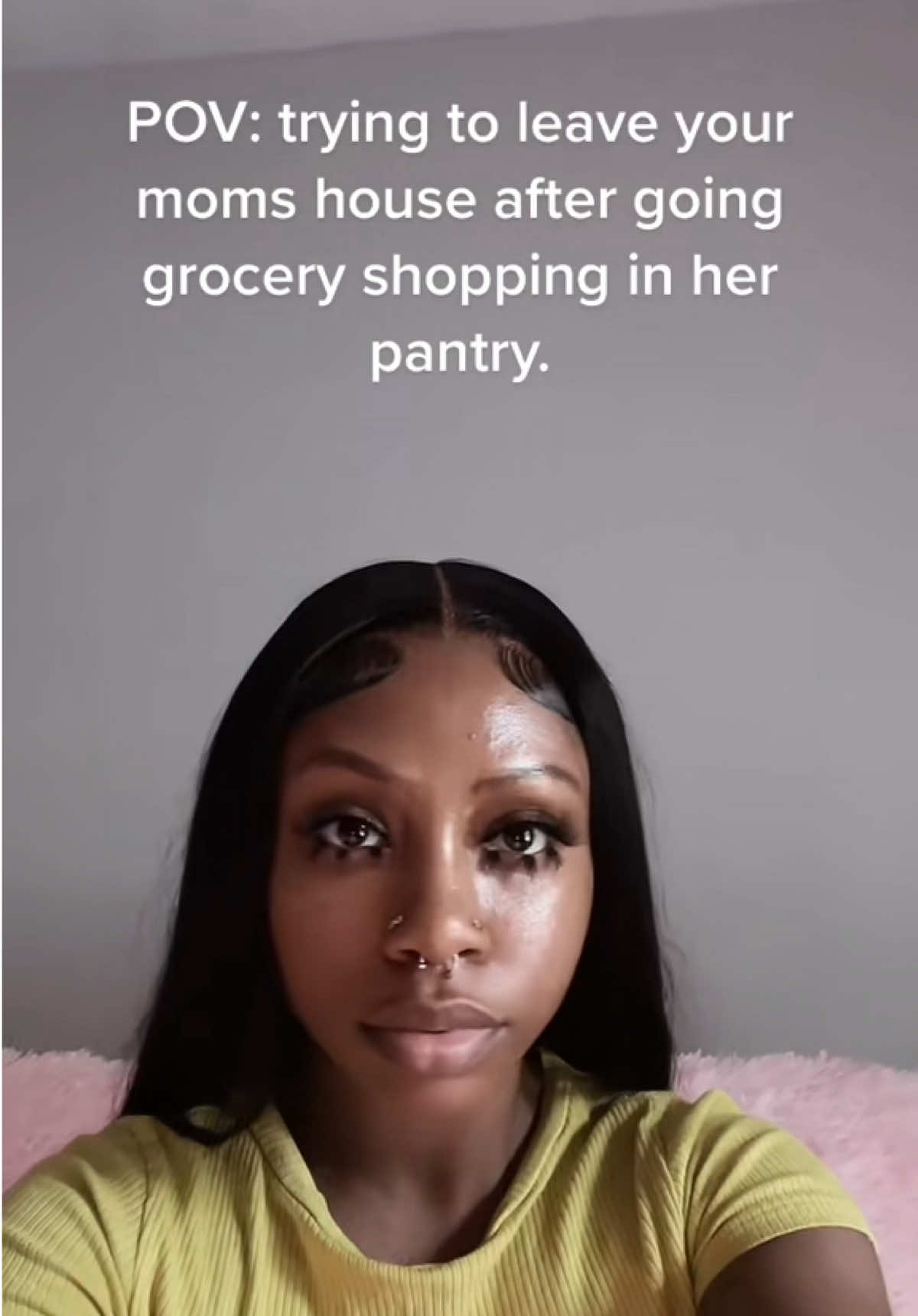 My momma has the whole Costco warehouse in her house and she mad at me because I took one roll of tissue. 😒 #parentsbelike #familyproblems #real #relatable #lovealwaysazaria 