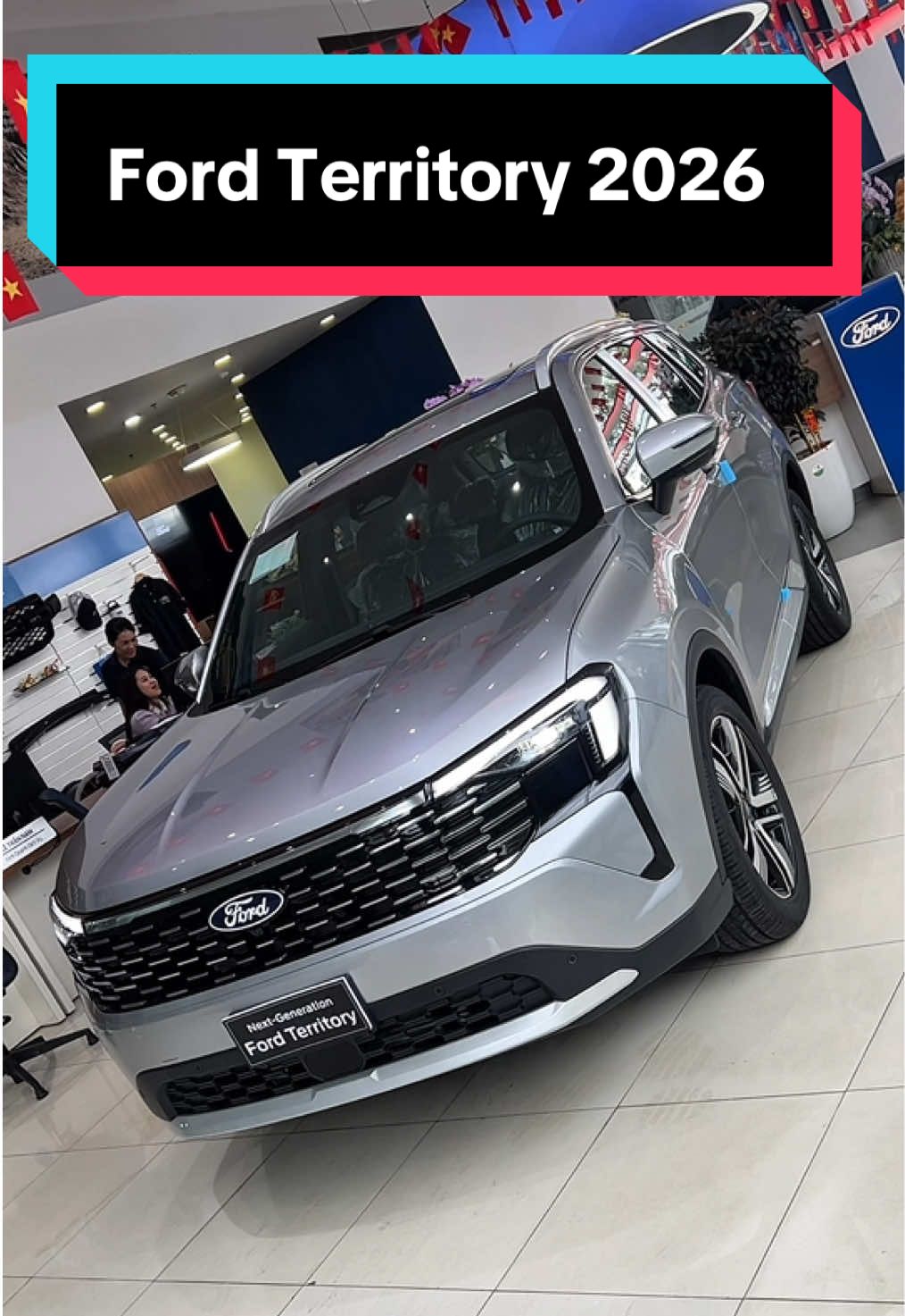 Ford Territory 2026 đầu tiên tại Đà Lạt thuộc phiên bản Titanium X với màu sơn bạc.  #ford #fordterritorytitanium #fordterritory #forddalat #oto #territorytitanium #xehoi #dalat #territorytitaniumx #fordterritory2026 
