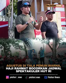 PELAIHARI NEWS - Suasana Halaman Pertasi Kencana, Sabtu (16/8/2025) pagi, dipadati ribuan warga yang antusias mengikuti “Let’s Merdeka Run Fit Together”.  Acara olahraga bersama ini dipimpin langsung Bupati Tanah Laut (Tala) H. Rahmat Trianto bersama Wakil Bupati H. Muhammad Zazuli. Tak hanya berolahraga, Bupati Rahmat juga mengumumkan deretan agenda spektakuler yang akan digelar Pemkab Tala dalam rangka memeriahkan HUT ke-80 Kemerdekaan Republik Indonesia. “Besok setelah upacara kemerdekaan di kantor bupati, kita gelar pesta rakyat di Halaman Pertasi Kencana. Lalu 18 Agustus ada Pekan Raya Kemerdekaan hingga tanggal 22 Agustus. Tanggal 27 ada Festival Budaya, dan puncaknya 30–31 Agustus kita ramaikan Festival Layang-Layang di Pantai Batakan,” ungkapnya disambut tepuk tangan meriah. Menurut Bupati Rahmat, rangkaian kegiatan ini bukan sekadar hiburan, melainkan wadah mempererat persatuan dan rasa syukur atas kemerdekaan. Acara lari dan zumba tersebut juga semakin semarak dengan hadiah menarik dari sponsor, menambah semangat warga yang hadir. Antusiasme masyarakat membuktikan bahwa semangat kemerdekaan di Tanah Laut terus menyala. #pelaiharinews #tanahlauthariini #bupatitanahlaut #hajirahmat #fyp  Menyala Bapak Bupati @#HAJI.RAHMAT 🔥🔥🔥