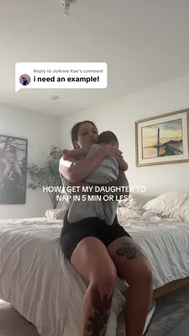 Replying to @JoAnne Kae Does this work every single time? No. But the VAST majority of the time? YES. Also disclaimer— she’s actually tired and it’s time for her nap lol I’m not just putting her to sleep Willy nilly. I feel like I shouldn’t even have to say that but just in case I get a Karen in the comments!! Try it out and lmk how it goes!!! #sleephack #babysleeptips #babysleeping #babysleephelp #mamasoftiktok 