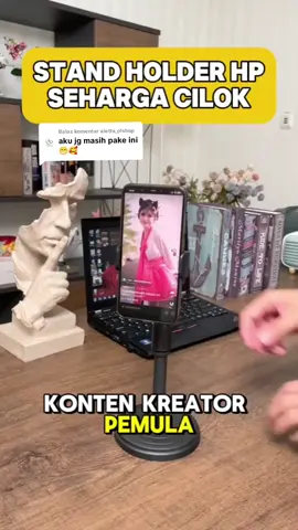 Membalas @aletta_olshop stand holder hp cocok buat nonton atau buat konten review prodaks nih say cuma 10rb perak #standholder #holderhp #stanholder #standhp #wibgajian 