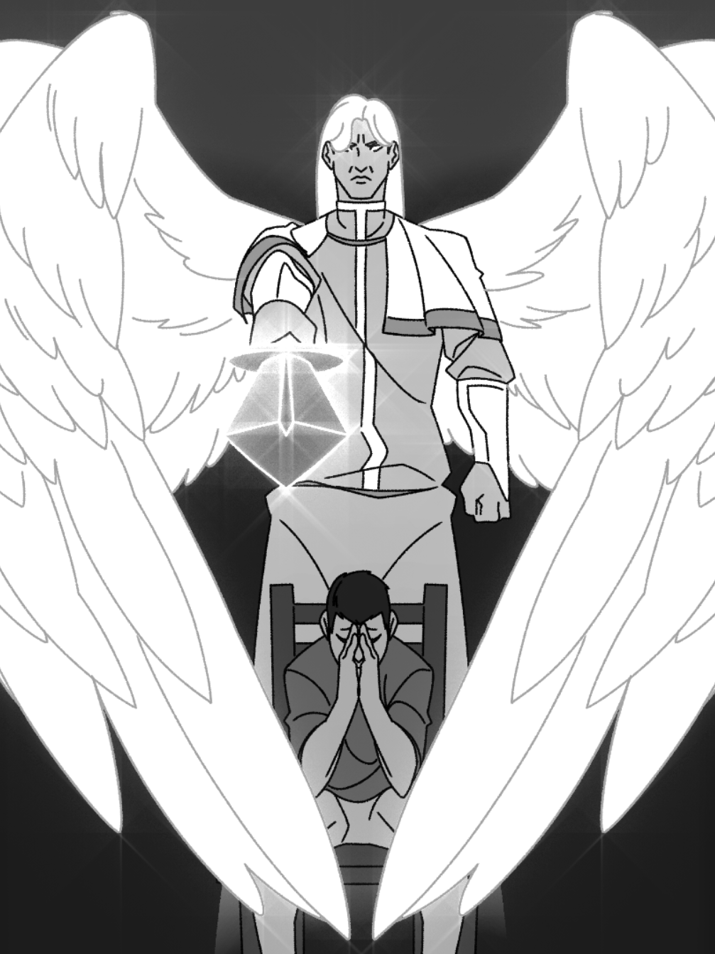 GUARDIÃO  #Anime #animation #jesus #cristo #anjo 