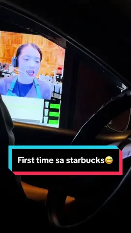 Ganto pala starbucks😅 - drive thru. #starbucksdrivethru #starbucks #driverhru #fyp