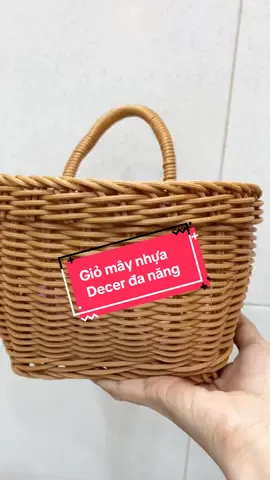 Giỏ mây nhựa treo tường decor - xinh-tiện - rẻ #shopmegy #giomay  #rodungdo #giodunghanhtoi #giohanhtoitreotuong  