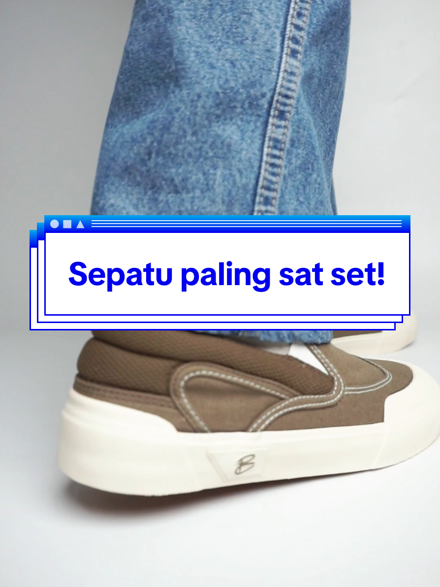 Langsung sat set, praktis, dan stylish! #fyp #slipon #sepatu #sneakers #patrobas 