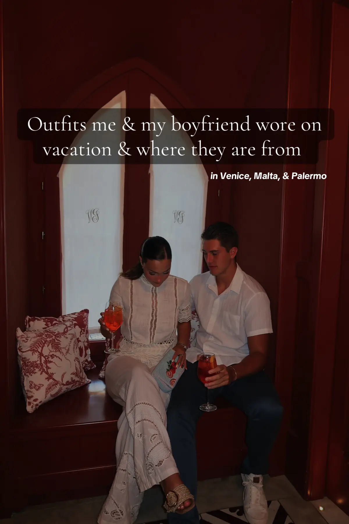 I did pre plan the coordinating outfits but here is some of our outfits & what we wore them to in italy & malta  needed an excuse to post these pics!!!!!  @avalonexchangetampafl @Free People @Amazon @ZARA #zara #italy #outfits #bfgf #matchingoutfits 